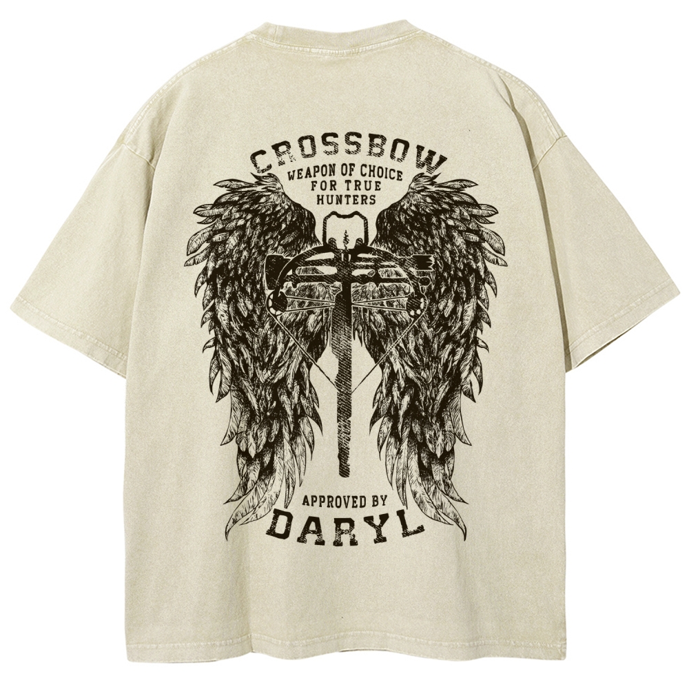The Walking Dead Daryl Unisex Fit Washed T-Shirt 2510021013
