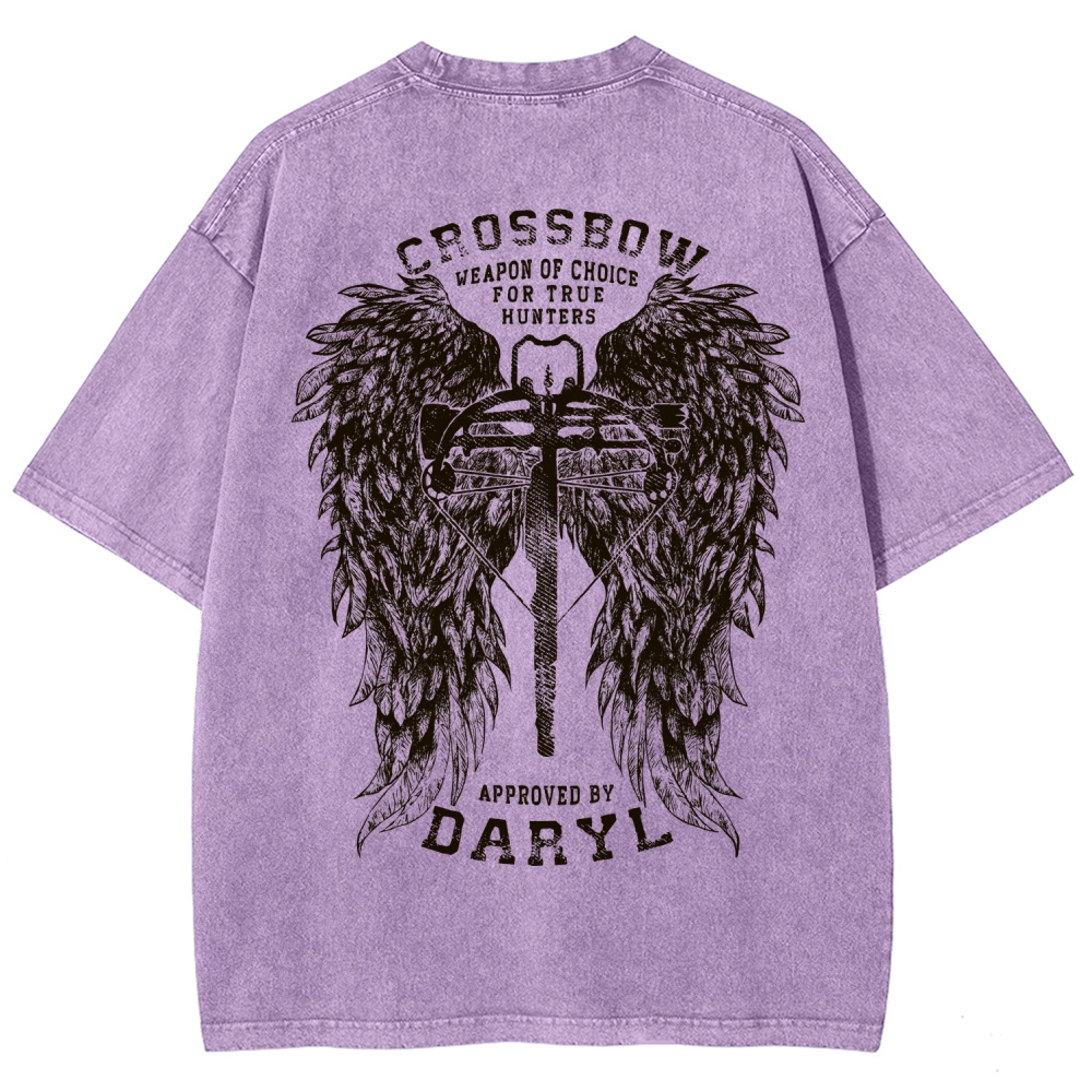 The Walking Dead Daryl Unisex Fit Washed T-Shirt 2510021013