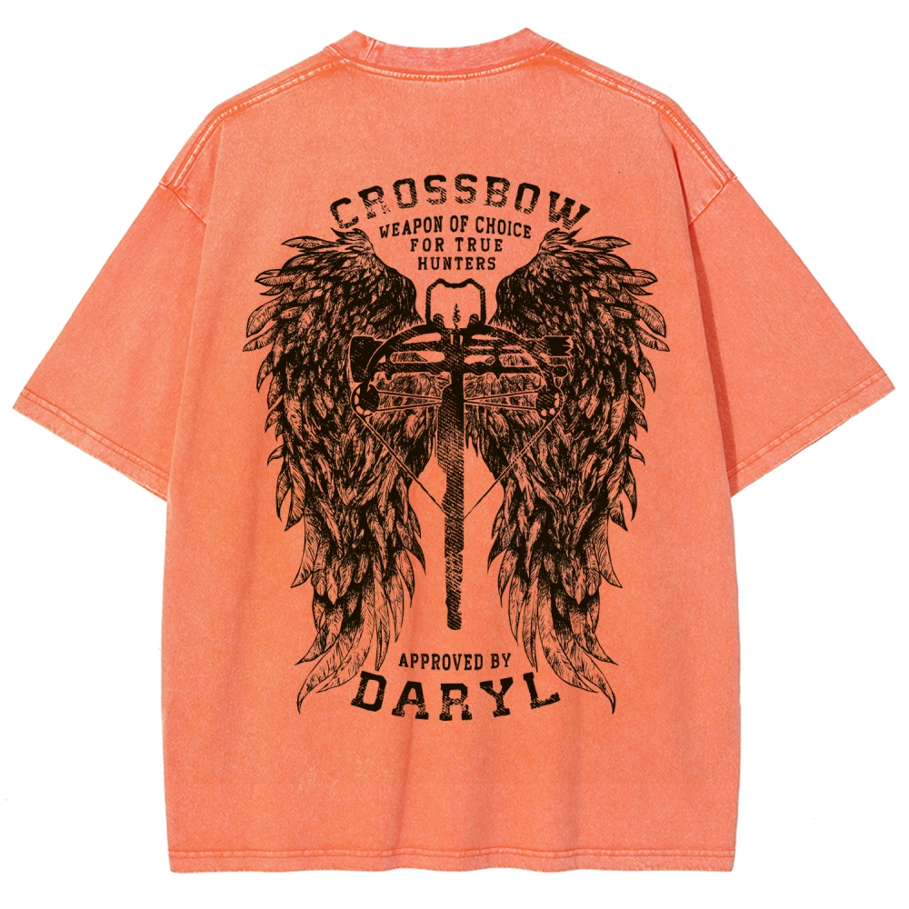 The Walking Dead Daryl Unisex Fit Washed T-Shirt 2510021013
