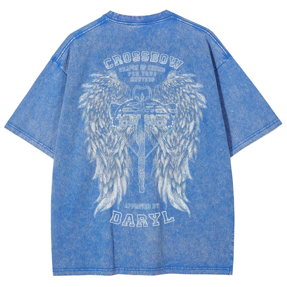 The Walking Dead Daryl Unisex Fit Washed T-Shirt 2510021013