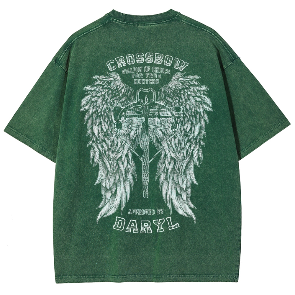 The Walking Dead Daryl Unisex Fit Washed T-Shirt 2510021013