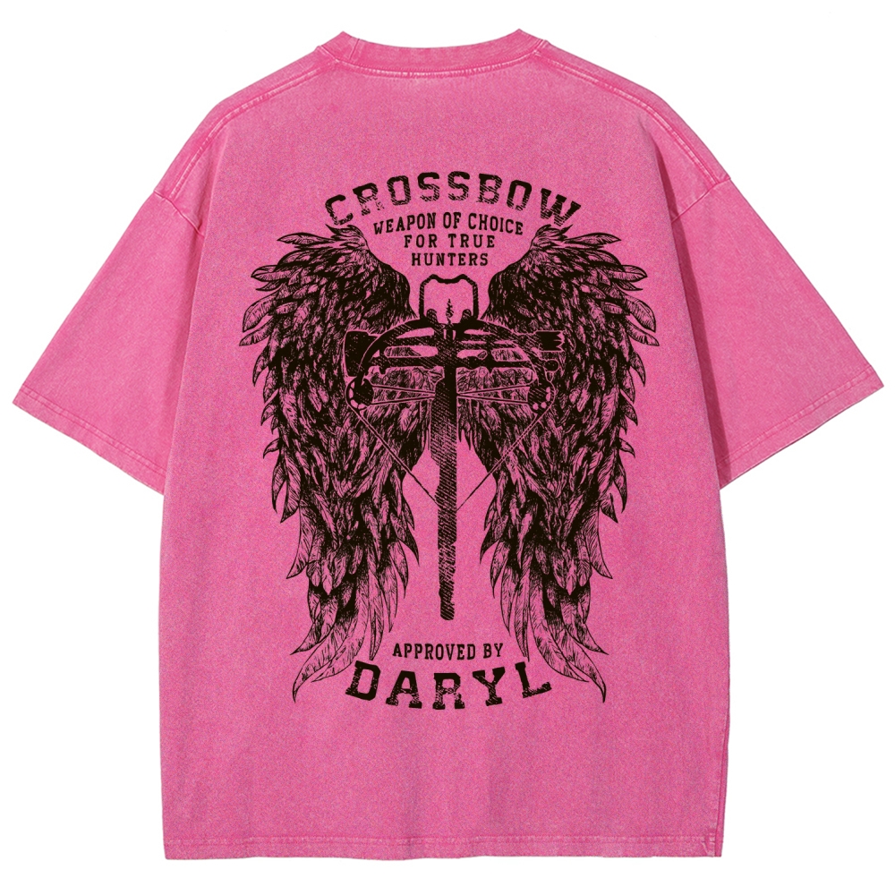 The Walking Dead Daryl Unisex Fit Washed T-Shirt 2510021013