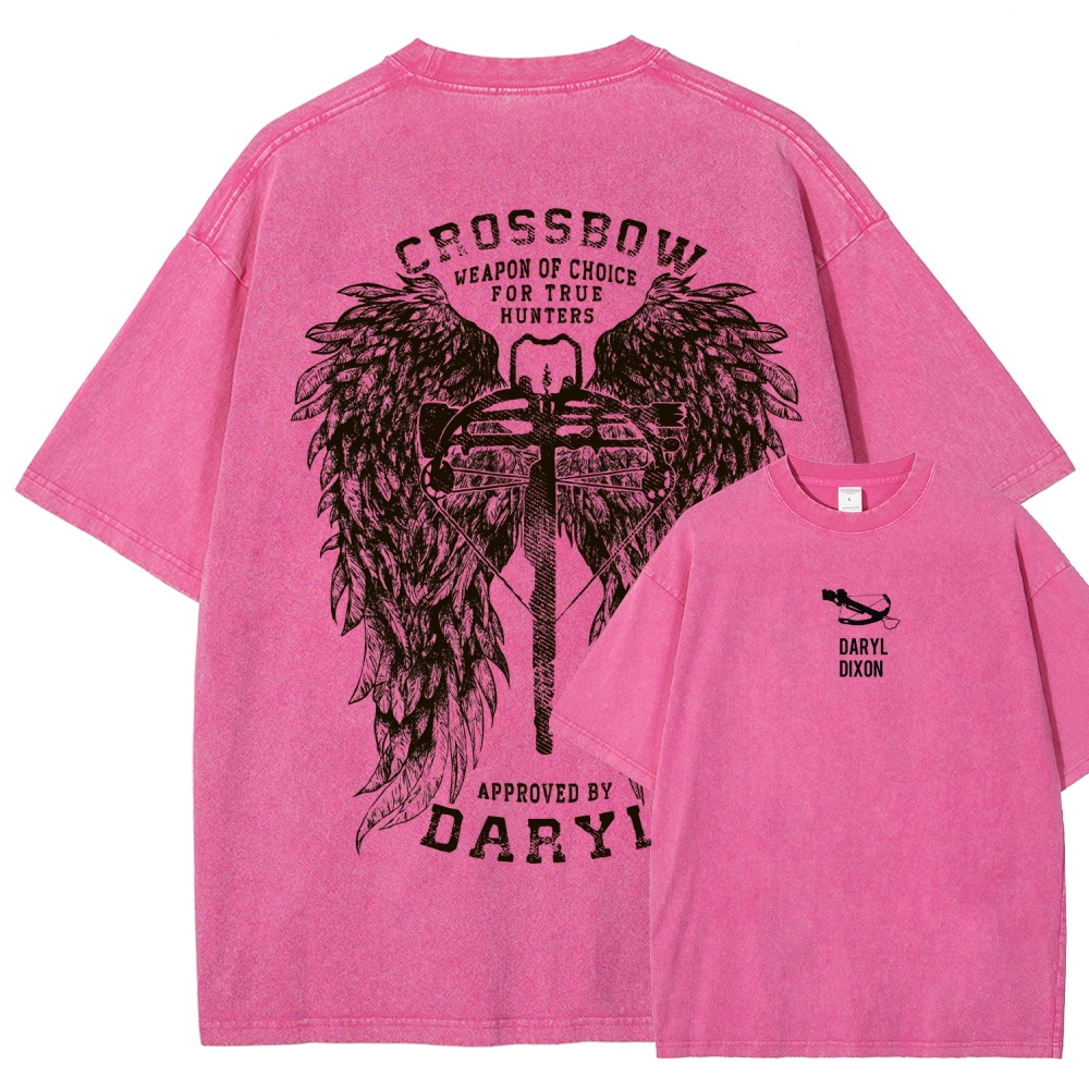 The Walking Dead Daryl Unisex Fit Washed T-Shirt 2510021013