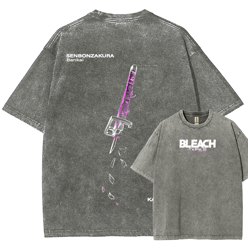 Bleach Unisex Fit Washed T-Shirt 2511000761