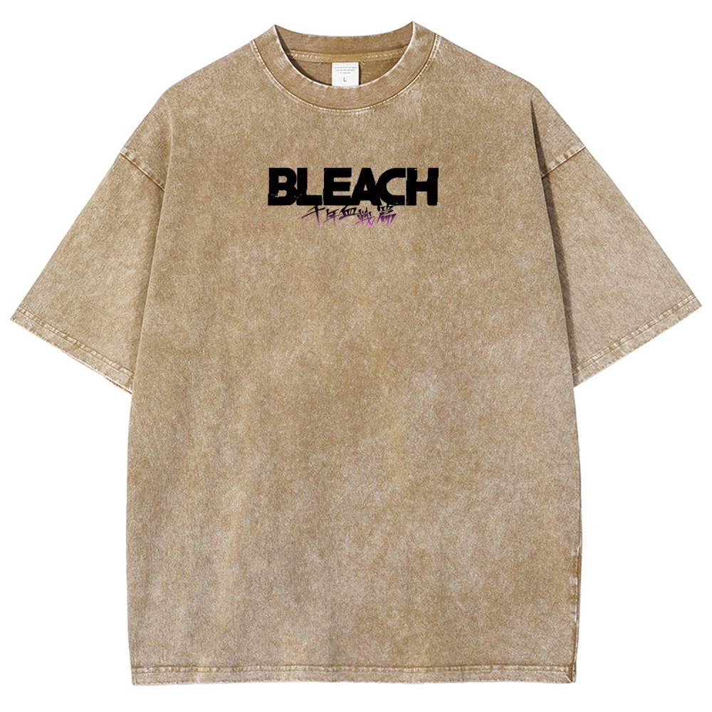 Bleach Unisex Fit Washed T-Shirt 2511000761