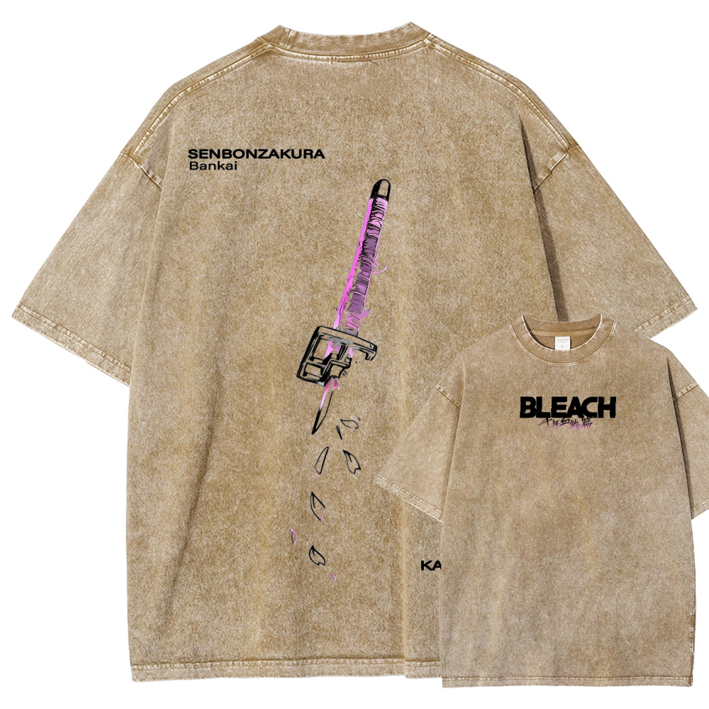 Bleach Unisex Fit Washed T-Shirt 2511000761