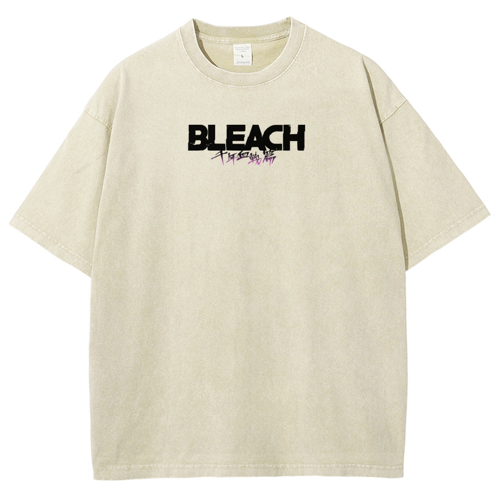 Bleach Unisex Fit Washed T-Shirt 2511000761