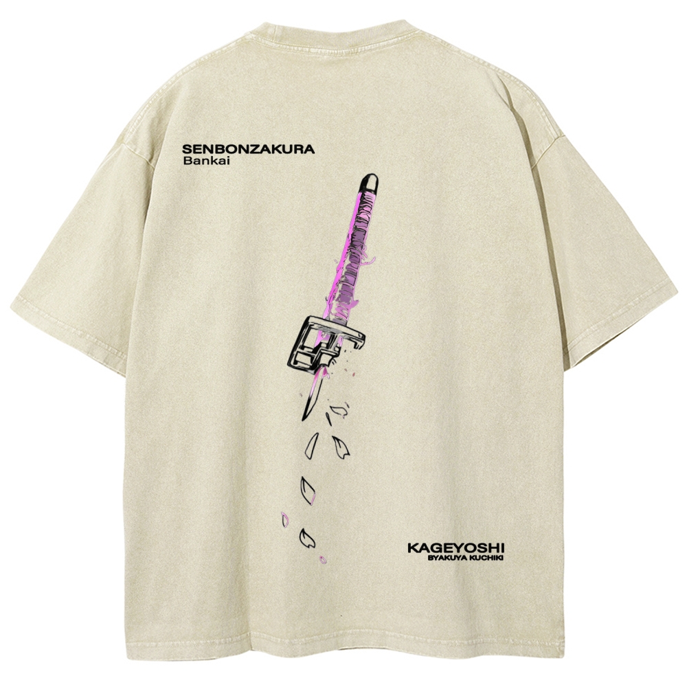 Bleach Unisex Fit Washed T-Shirt 2511000761