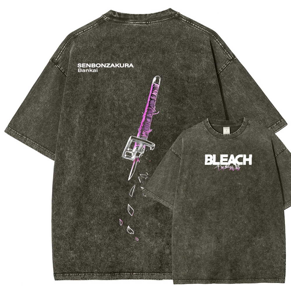 Bleach Unisex Fit Washed T-Shirt 2511000761