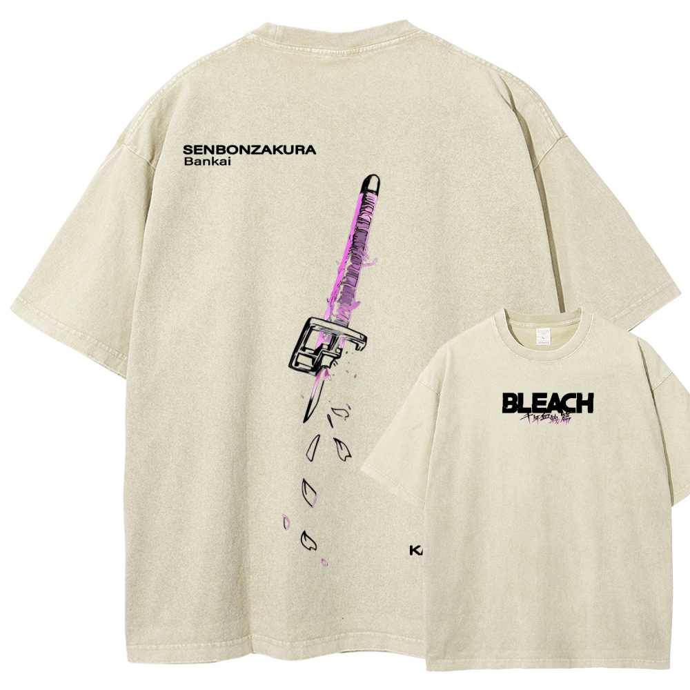 Bleach Unisex Fit Washed T-Shirt 2511000761