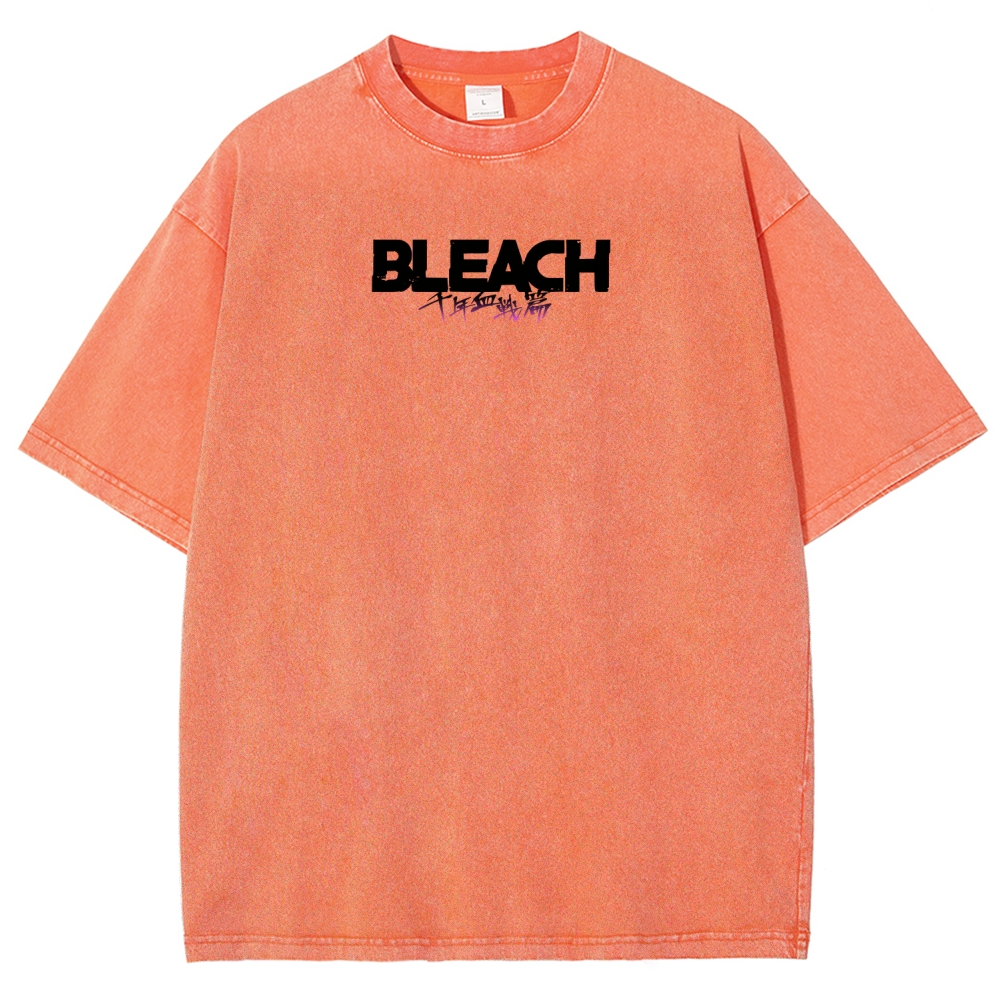 Bleach Unisex Fit Washed T-Shirt 2511000761