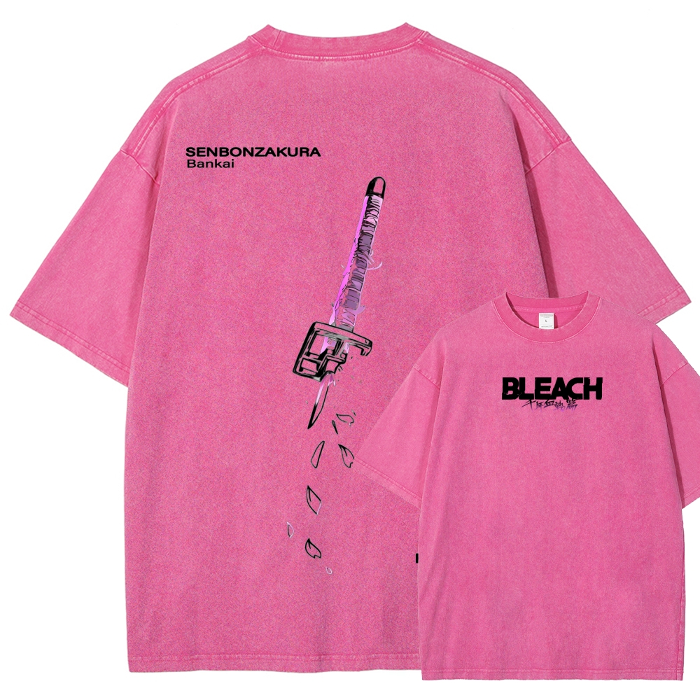 Bleach Unisex Fit Washed T-Shirt 2511000761