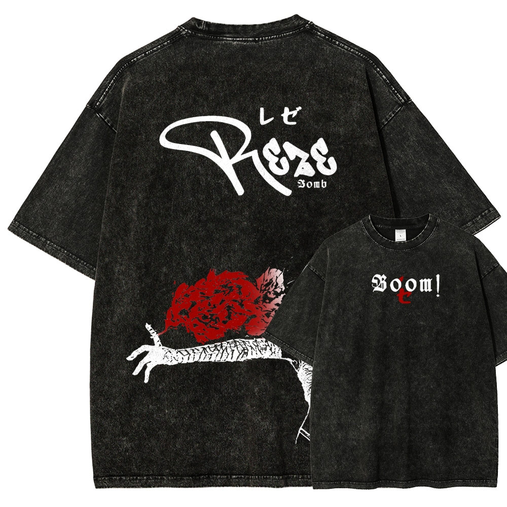 Chainsaw Man Unisex Fit Washed T-Shirt 2511004277