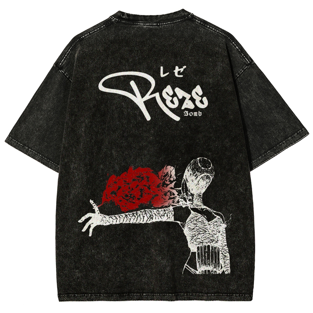 Chainsaw Man Unisex Fit Washed T-Shirt 2511004277