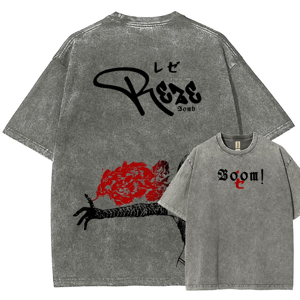 Chainsaw Man Unisex Fit Washed T-Shirt 2511004277