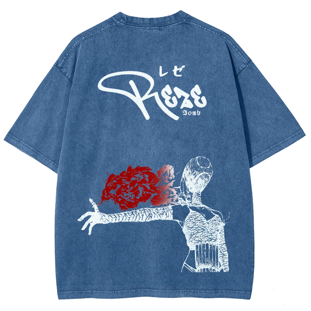 Chainsaw Man Unisex Fit Washed T-Shirt 2511004277