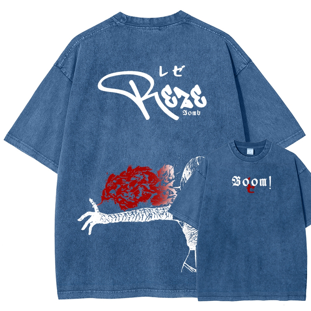 Chainsaw Man Unisex Fit Washed T-Shirt 2511004277