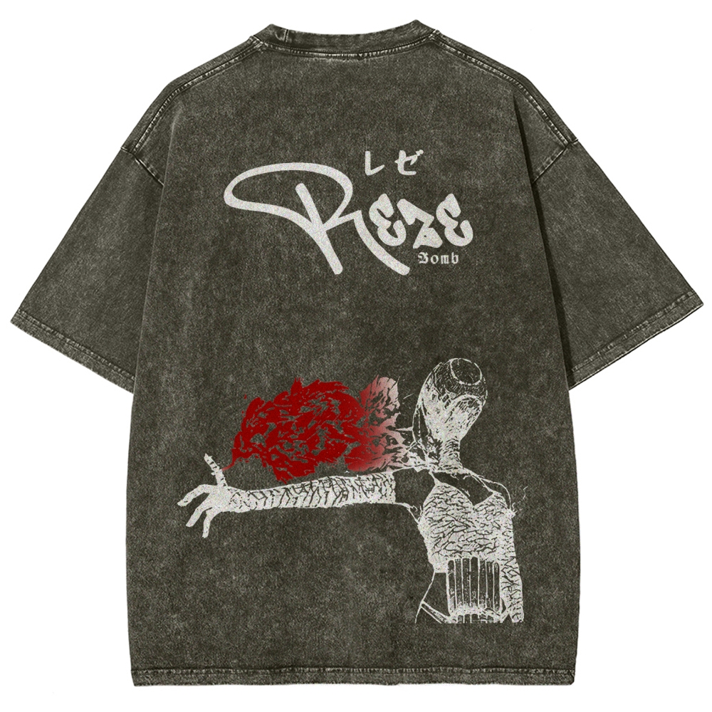 Chainsaw Man Unisex Fit Washed T-Shirt 2511004277