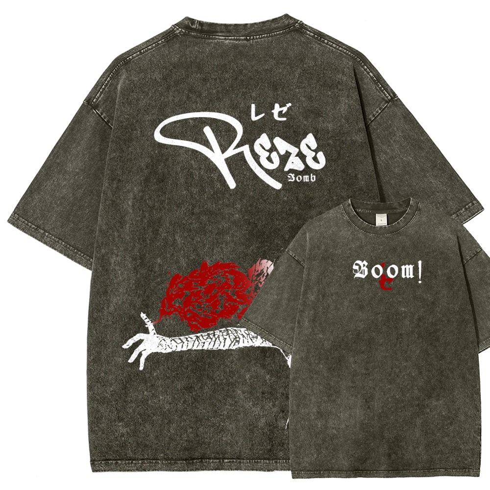 Chainsaw Man Unisex Fit Washed T-Shirt 2511004277