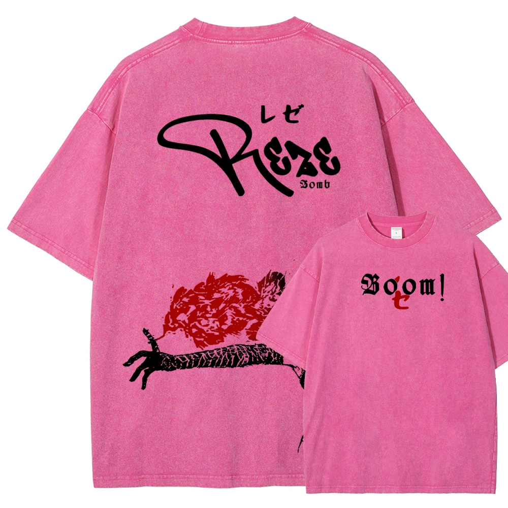 Chainsaw Man Unisex Fit Washed T-Shirt 2511004277