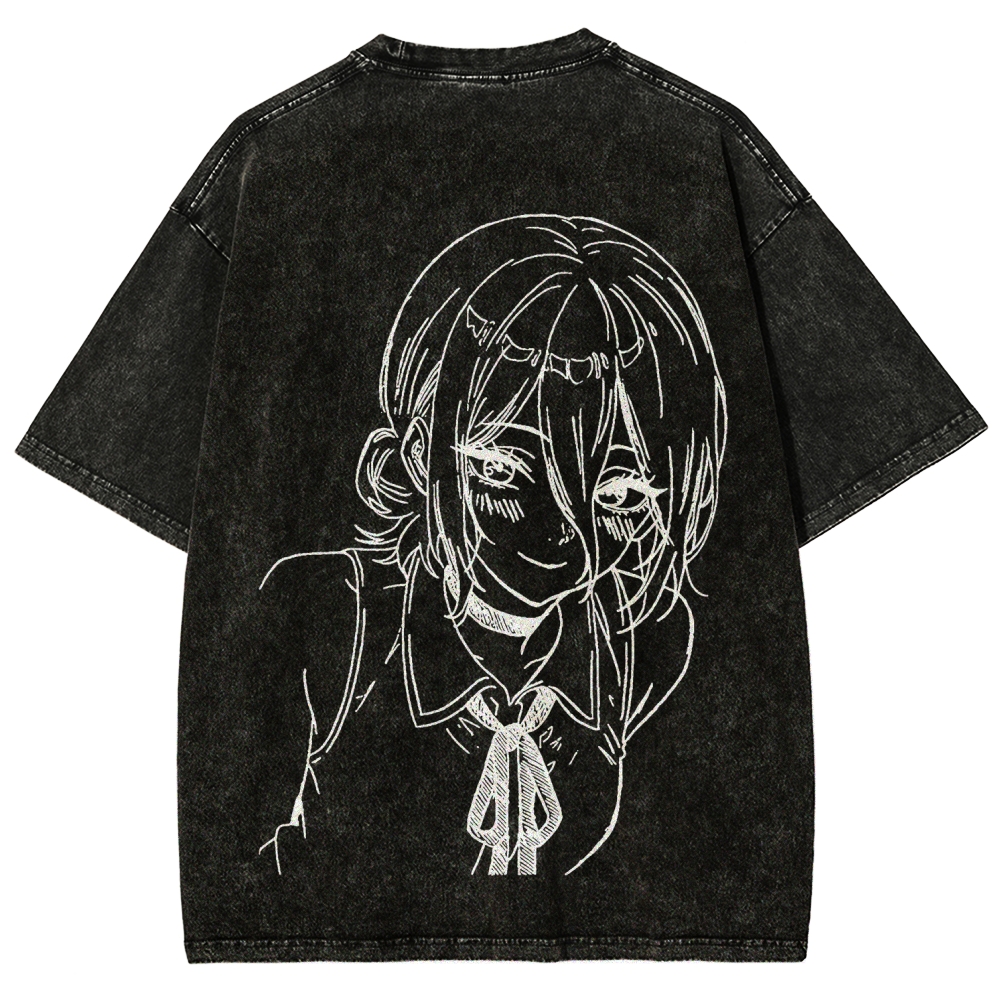 Chainsaw Man Unisex Fit Washed T-Shirt 2511004400