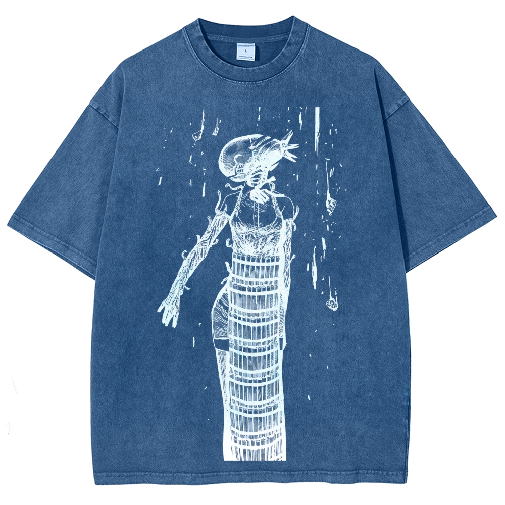 Chainsaw Man Unisex Fit Washed T-Shirt 2511004400