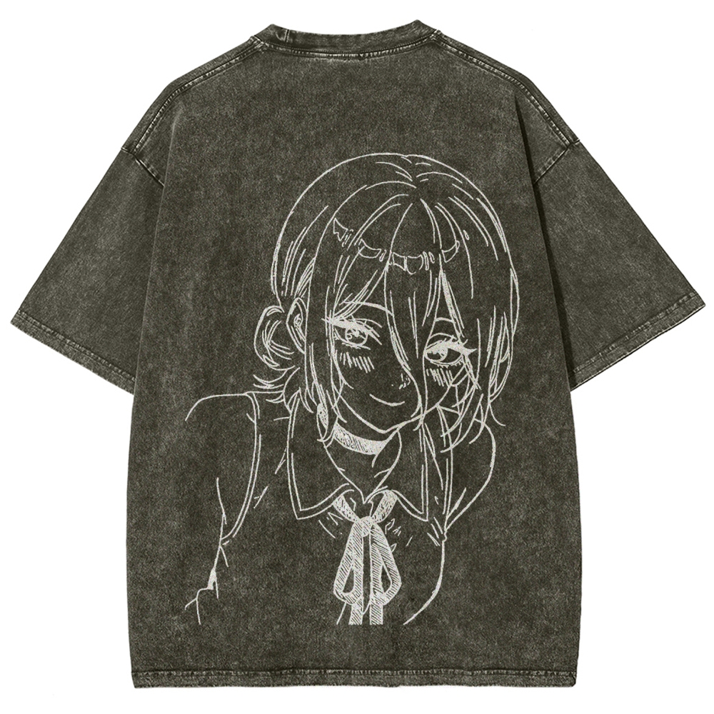 Chainsaw Man Unisex Fit Washed T-Shirt 2511004400