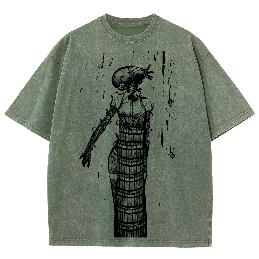 Chainsaw Man Unisex Fit Washed T-Shirt 2511004400