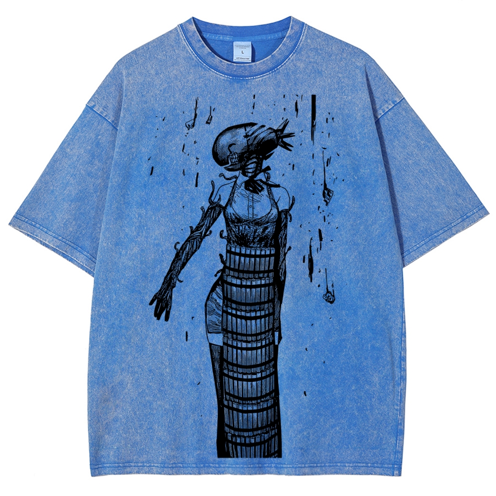 Chainsaw Man Unisex Fit Washed T-Shirt 2511004400