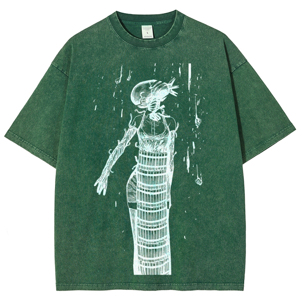 Chainsaw Man Unisex Fit Washed T-Shirt 2511004400