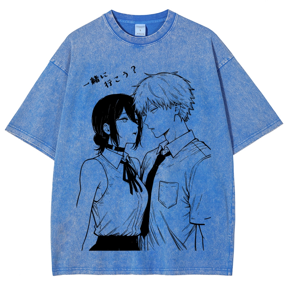 Chainsaw Man Unisex Fit Washed T-Shirt 2511007066
