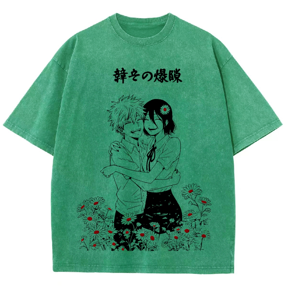 Chainsaw Man Unisex Fit Washed T-Shirt 2511007082