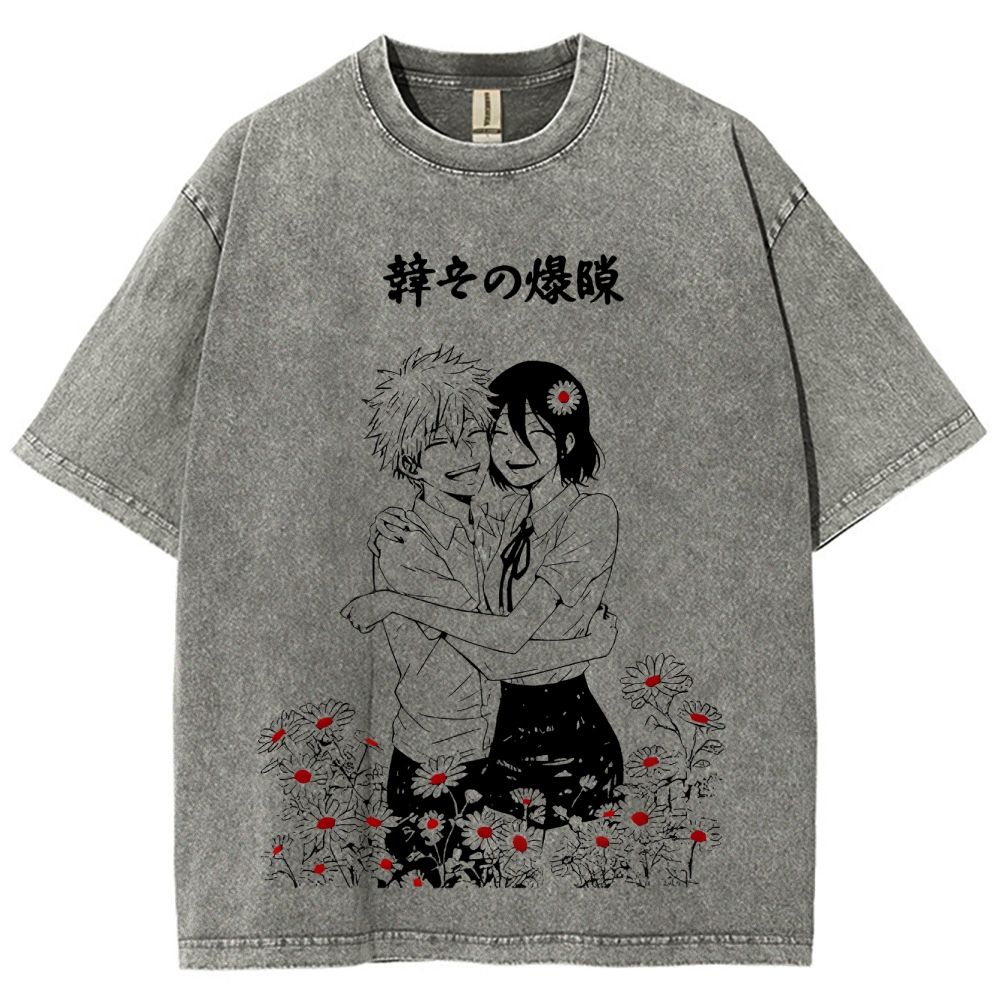 Chainsaw Man Unisex Fit Washed T-Shirt 2511007082