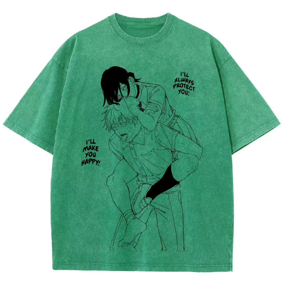 Chainsaw Man Unisex Fit Washed T-Shirt 2511007174