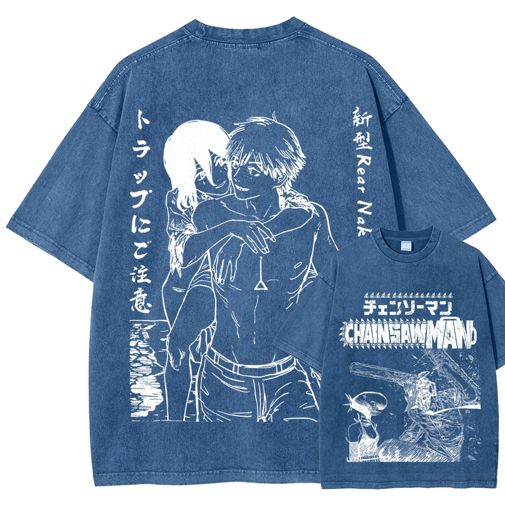 Chainsaw Man Unisex Fit Washed T-Shirt 2511007189