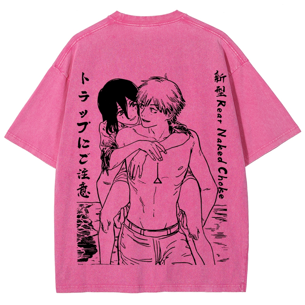 Chainsaw Man Unisex Fit Washed T-Shirt 2511007189