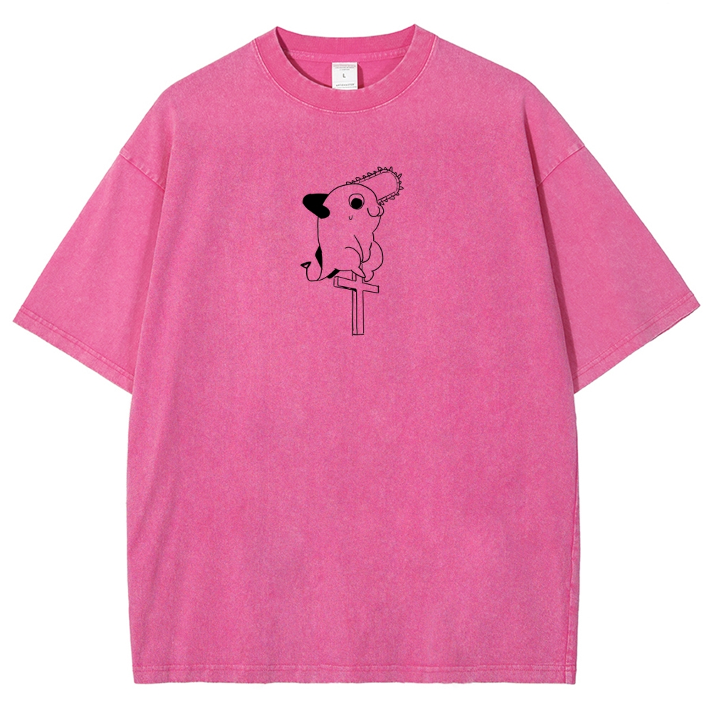 Chainsaw Man Unisex Fit Washed T-Shirt 2511007192