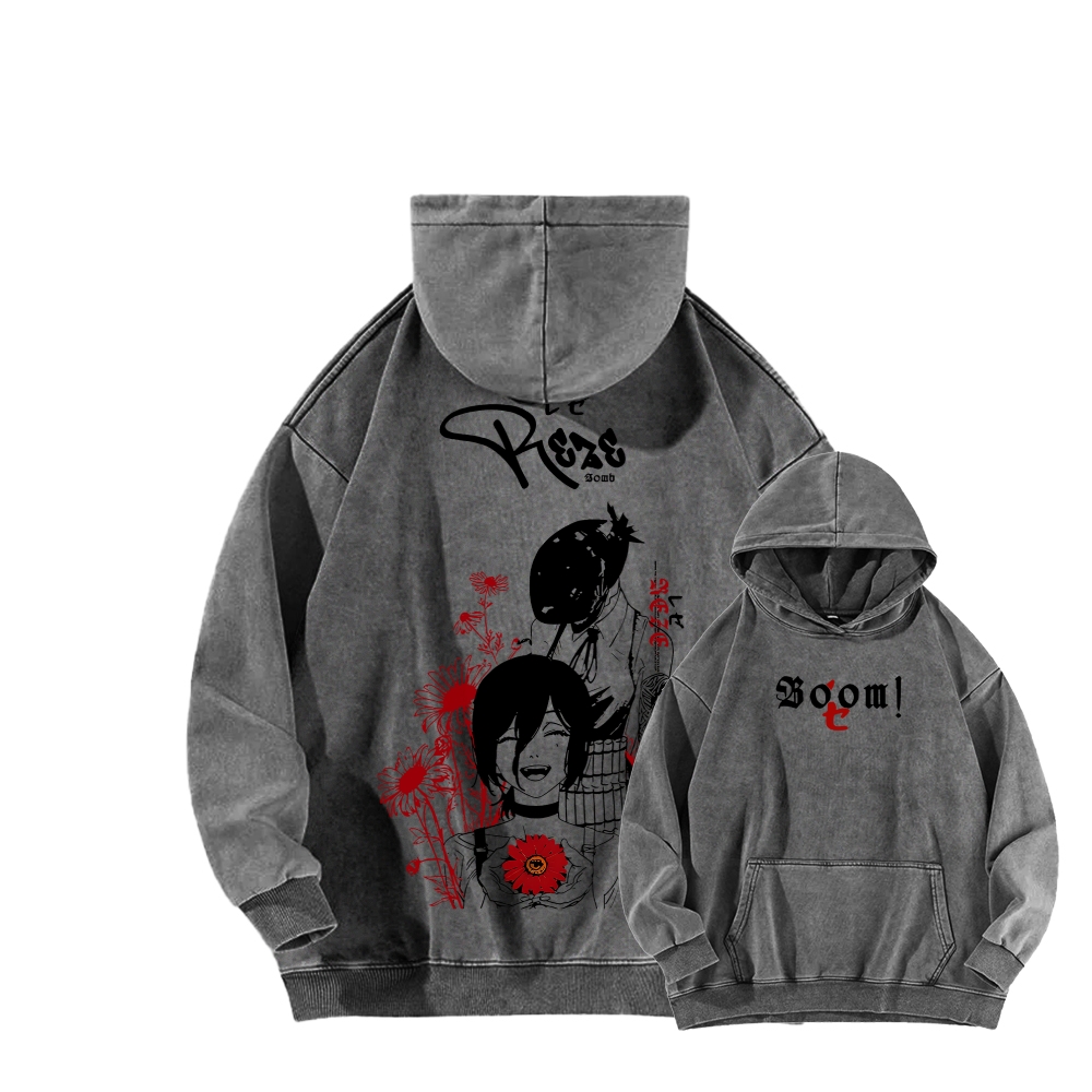 Chainsaw Man Unisex washed sweatshirts 2511007204