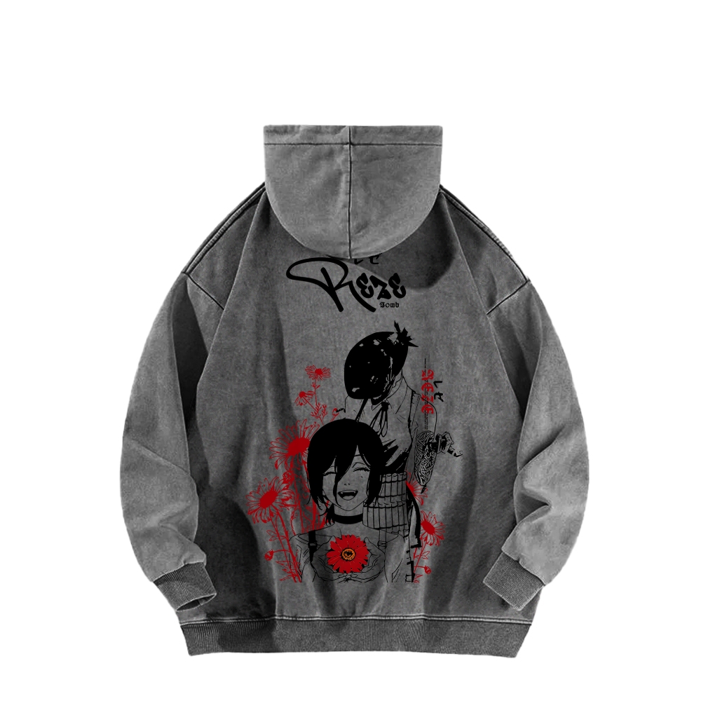 Chainsaw Man Unisex washed sweatshirts 2511007204