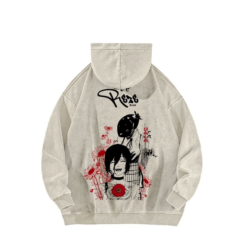 Chainsaw Man Unisex washed sweatshirts 2511007204