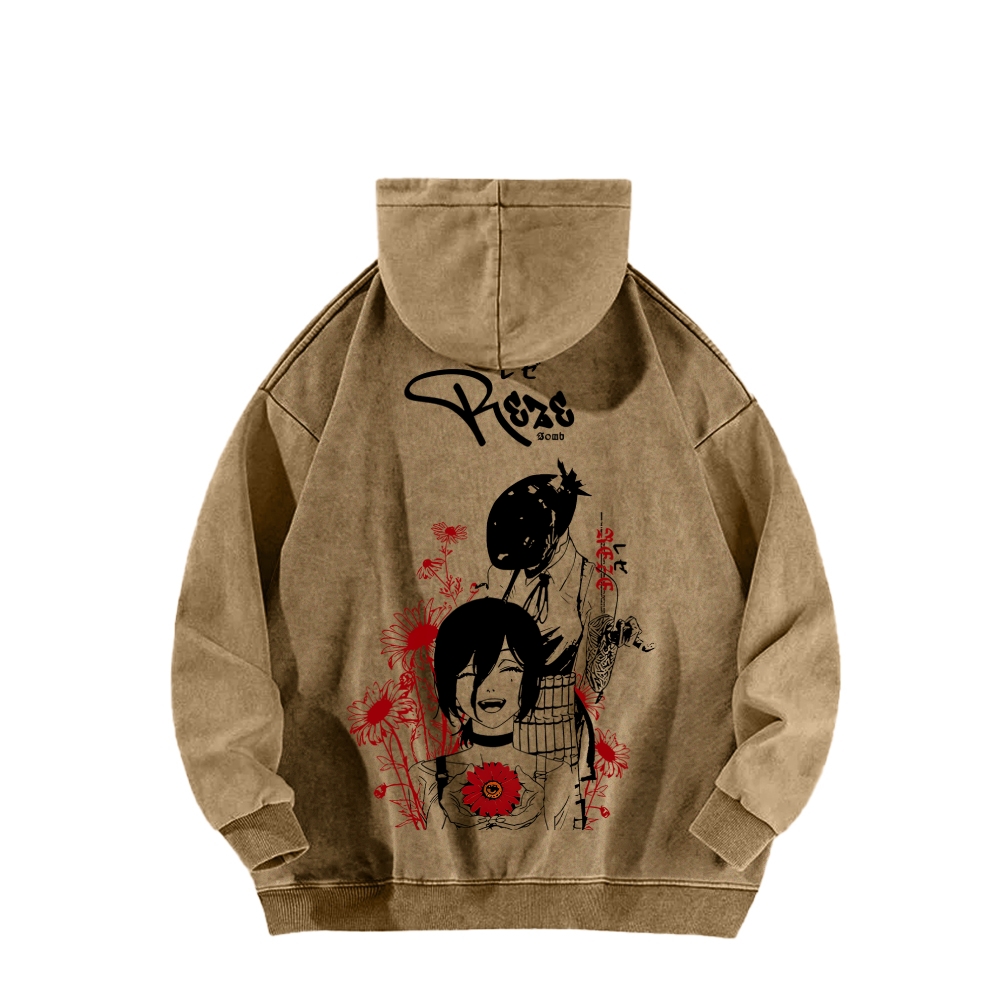 Chainsaw Man Unisex washed sweatshirts 2511007204