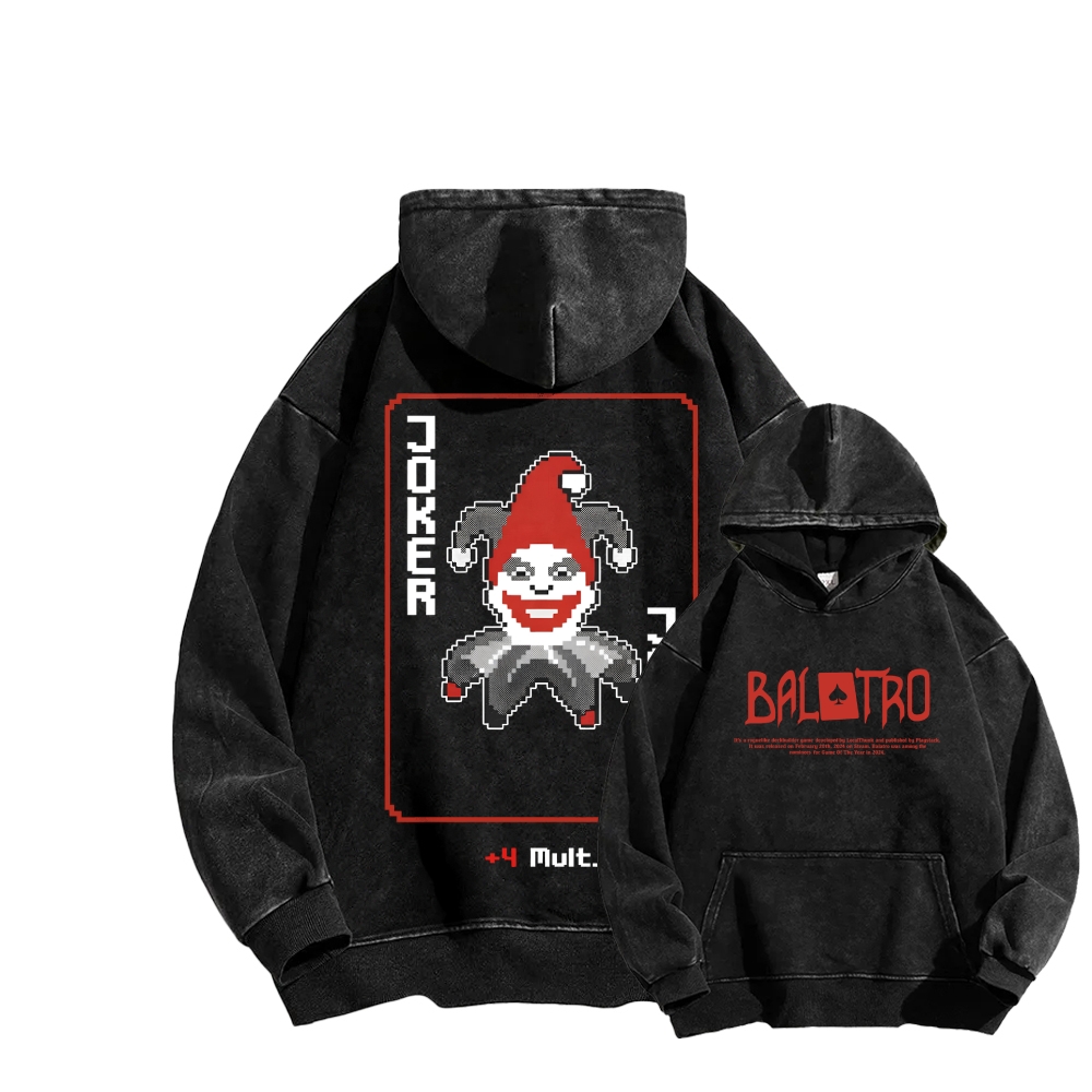 BALATRO Unisex washed sweatshirts 2511015124