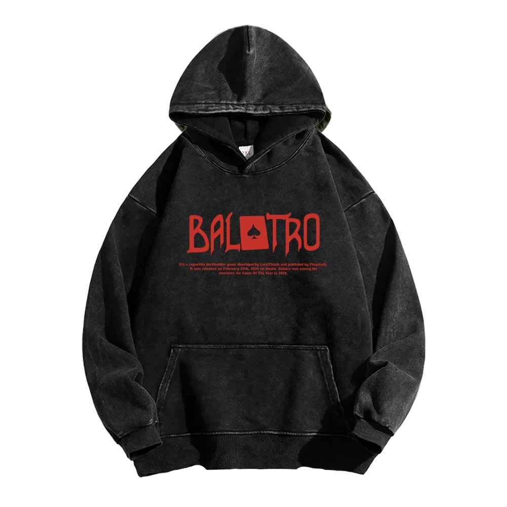 BALATRO Unisex washed sweatshirts 2511015124