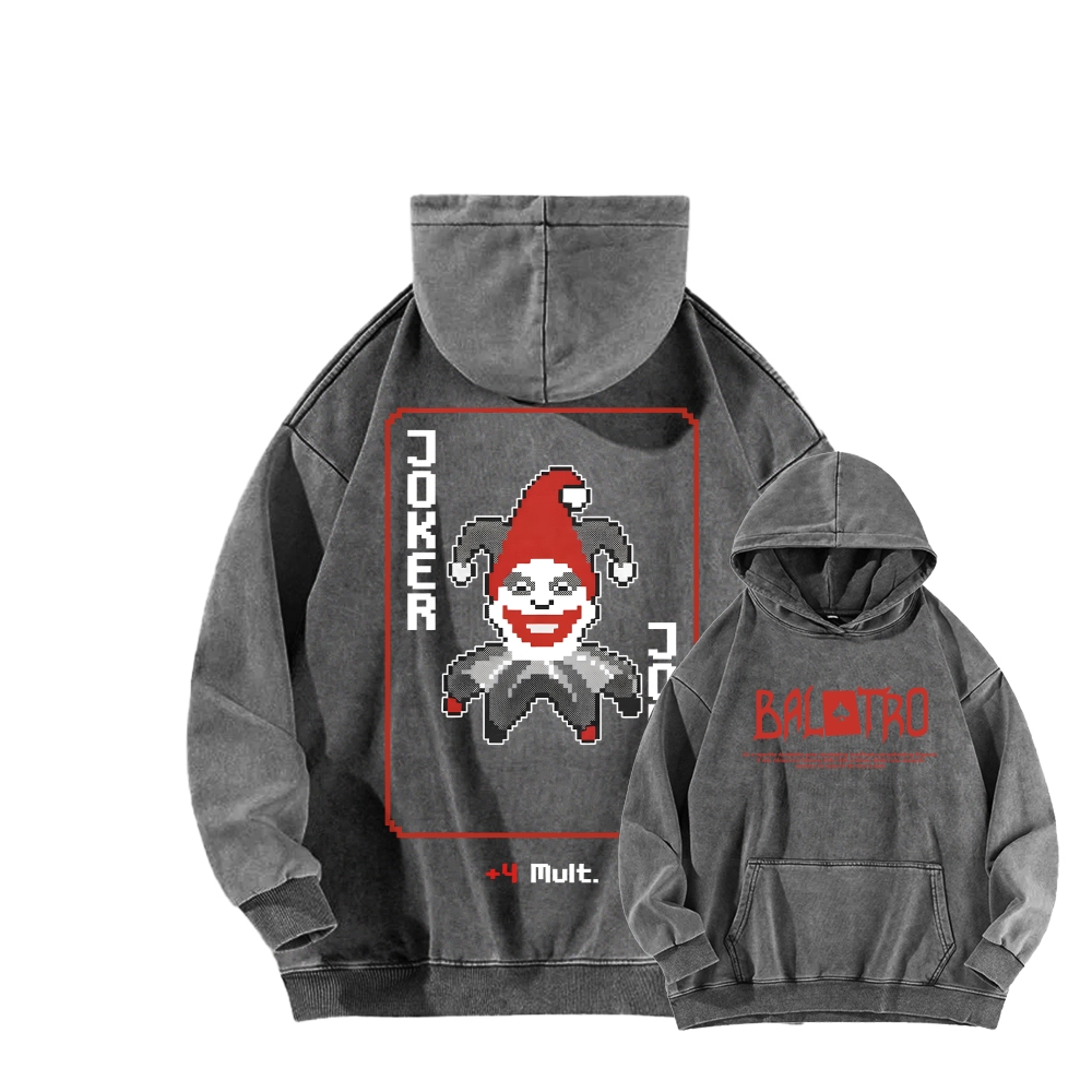 BALATRO Unisex washed sweatshirts 2511015124