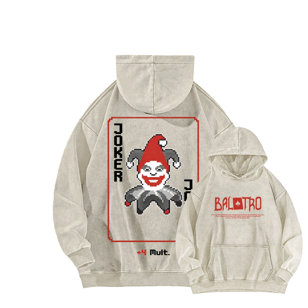 BALATRO Unisex washed sweatshirts 2511015124