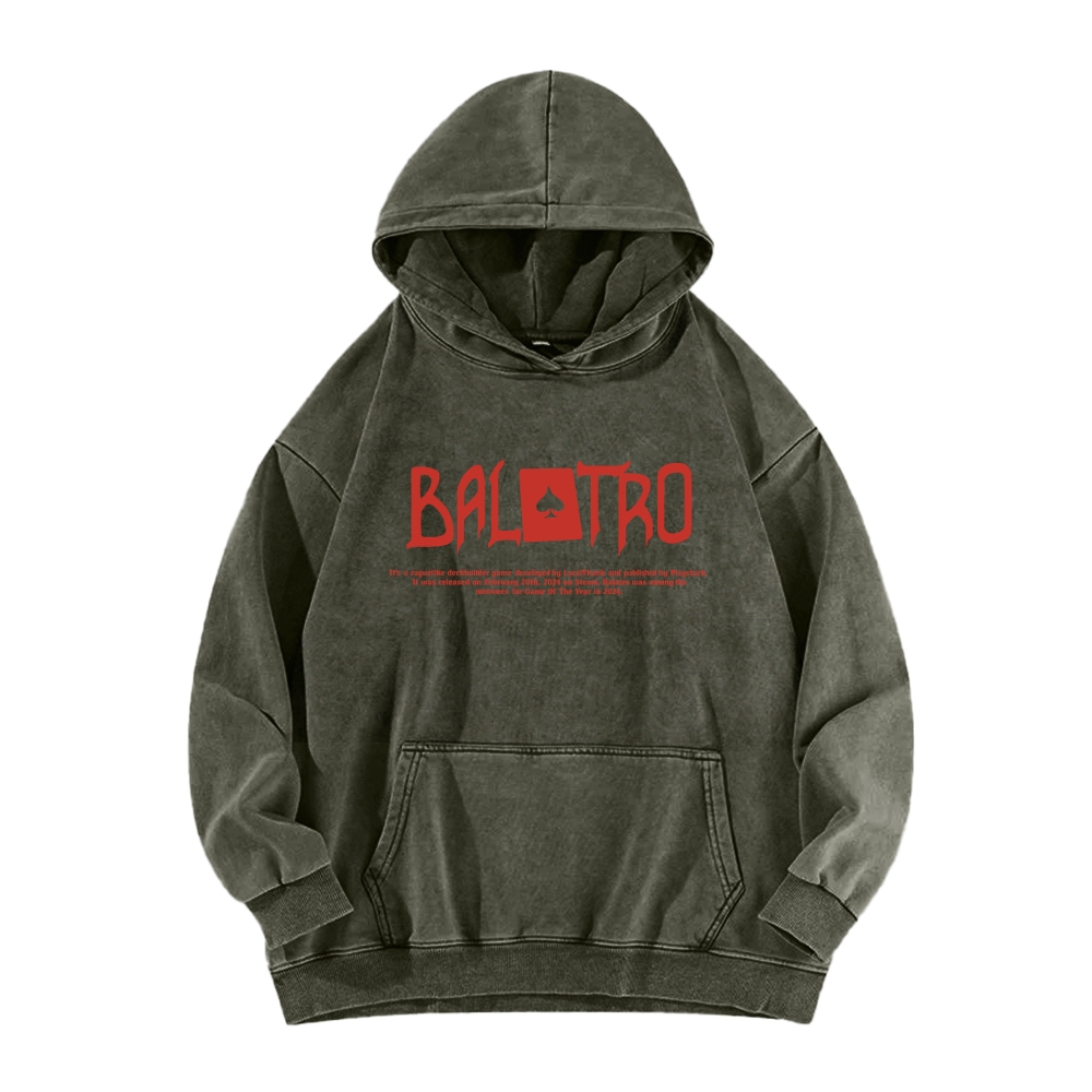BALATRO Unisex washed sweatshirts 2511015124