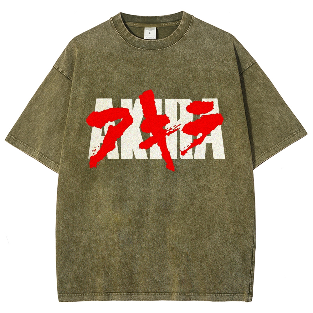 Akira Unisex Fit Washed T-Shirt 2511017431