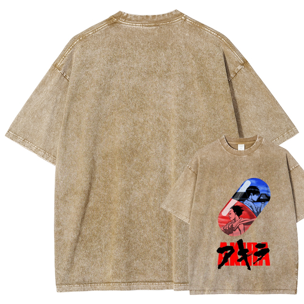 Akira Unisex Fit Washed T-Shirt 2511017440