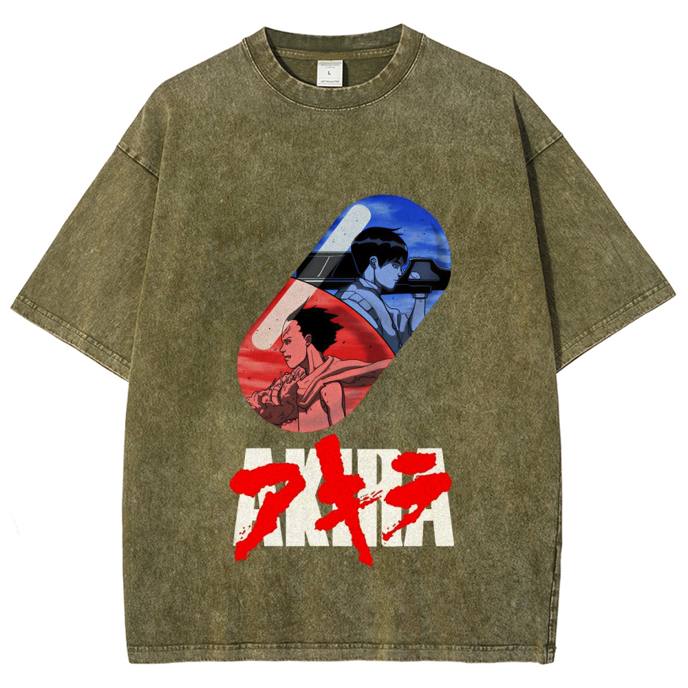 Akira Unisex Fit Washed T-Shirt 2511017440