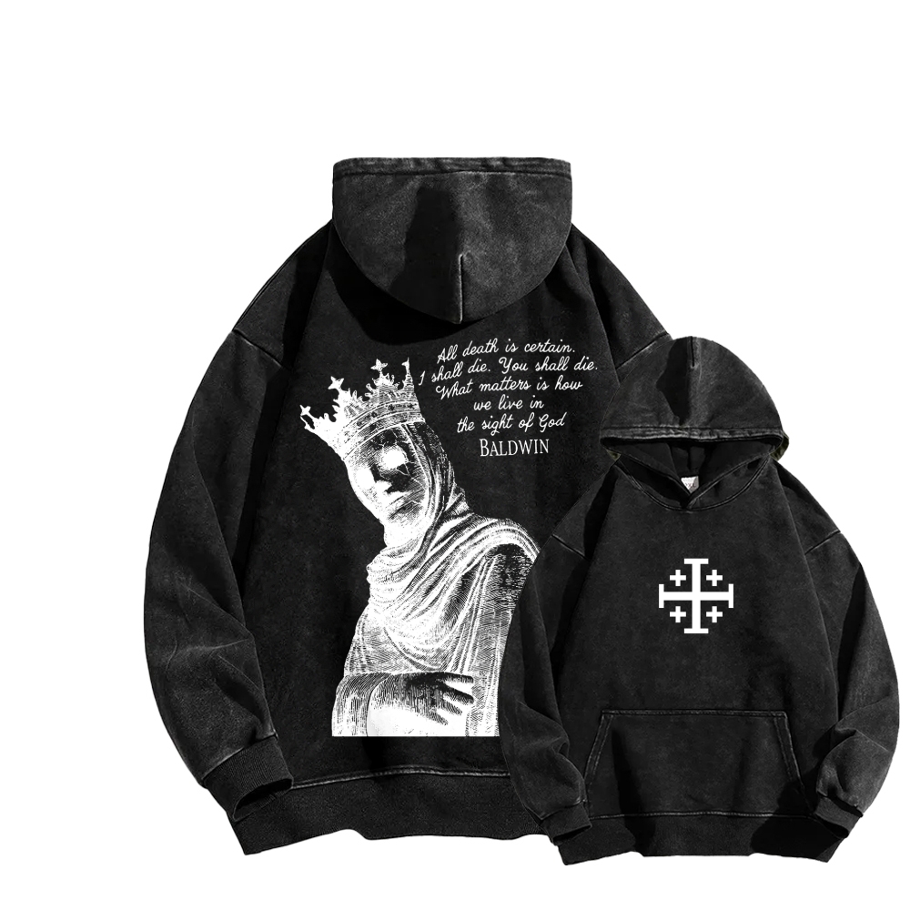 Baldwin IV Unisex Washed Hoodie 2511019508